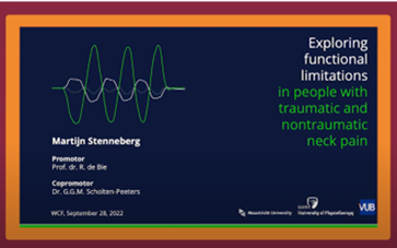 2022 - Exploring functional limitations in people with traumatic and nontraumatic neck pain